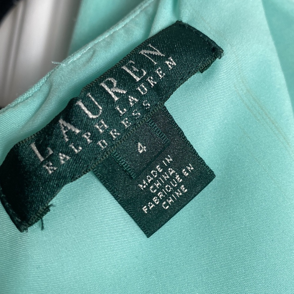 Ralph Lauren sea foam green dress.  EUC.  Size 4. - Picture 7 of 7